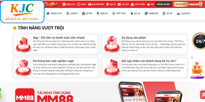 Các thế mạnh của hệ sinh thái MM88 Các thế mạnh của hệ sinh thái MM88